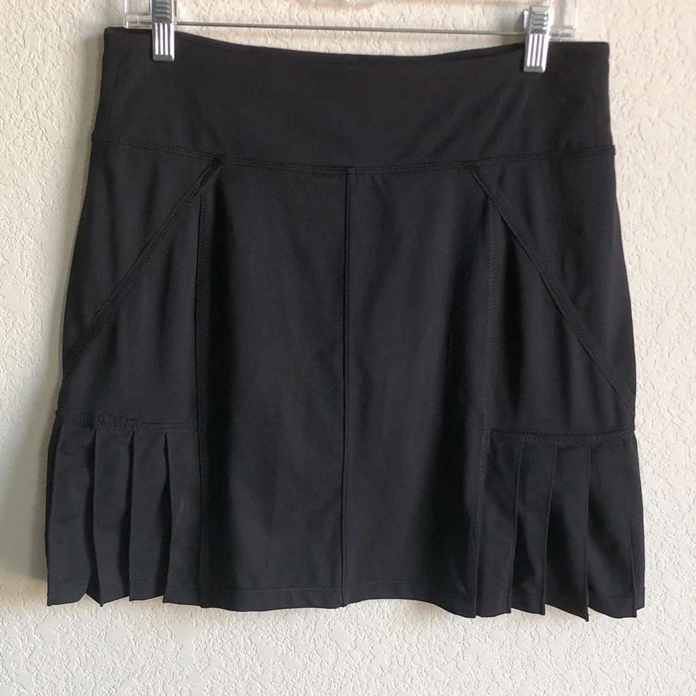 Athleta Pleated Side Hem Athletic Skirt Skort Medium Tennis Golf 983249